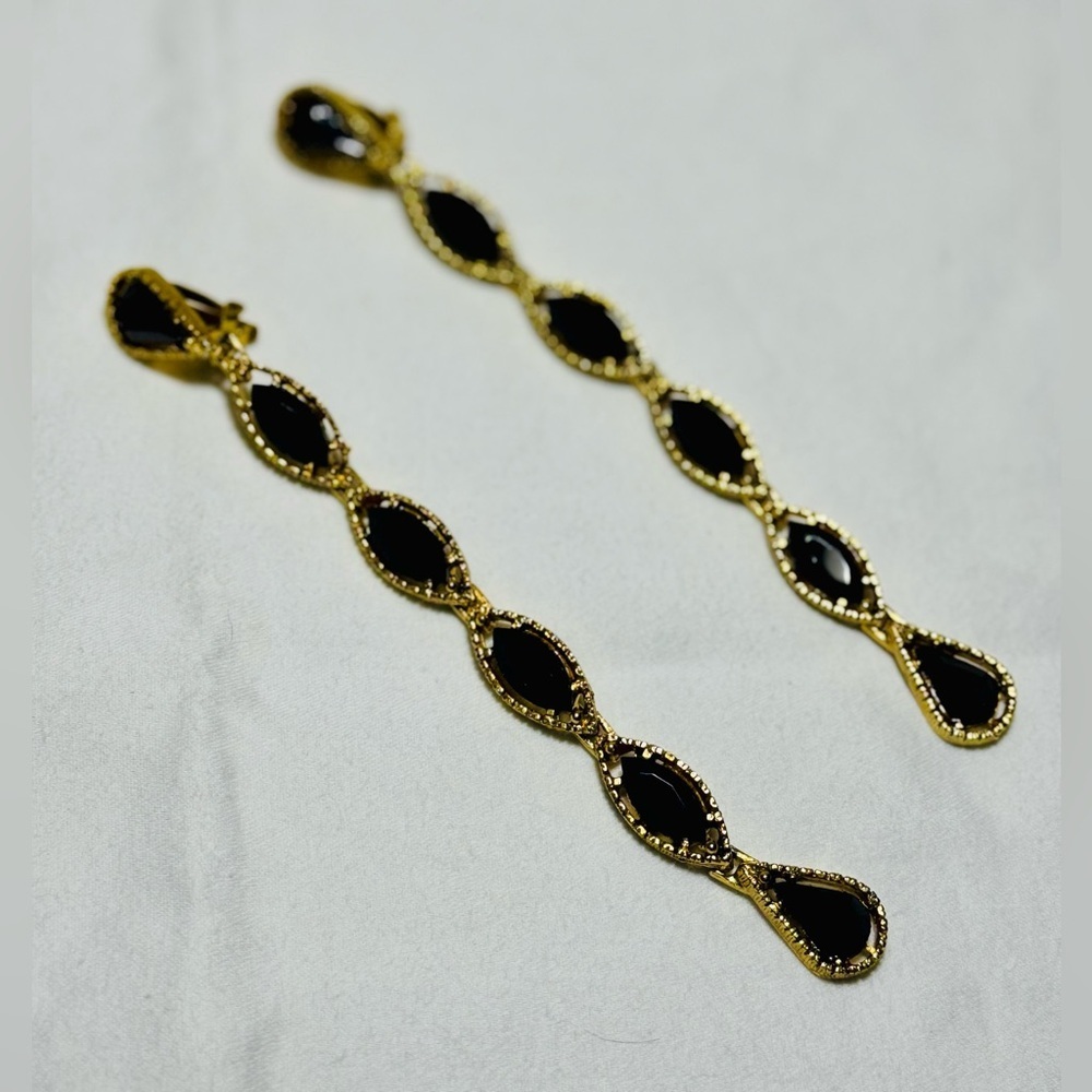THELMA DEUTSCH Clip-on Drop Earrings - Picture 2 of 6